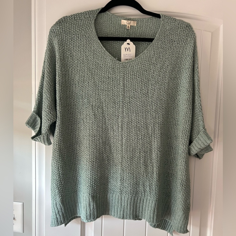 Sage Green Knit Sweater